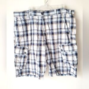Black and White Plaid Cargo Shorts Calvin Klein Jeans Vintage